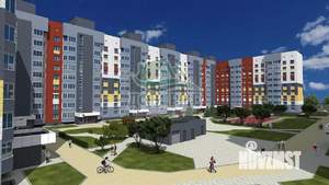 1-к квартира, строящийся дом, 44м2, 5/9 этаж