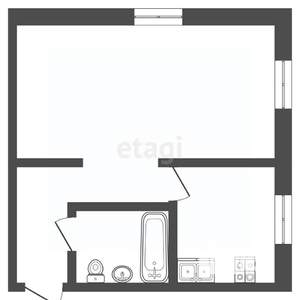 1-к квартира, вторичка, 33м2, 2/4 этаж