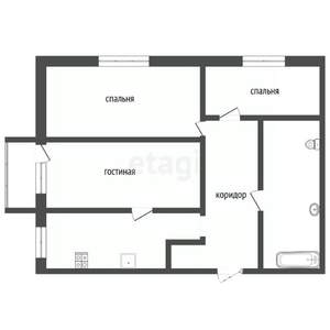 3-к квартира, вторичка, 59м2, 9/9 этаж