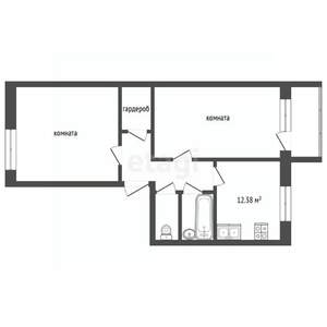 2-к квартира, вторичка, 73м2, 4/14 этаж