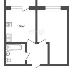 1-к квартира, вторичка, 45м2, 5/13 этаж