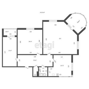 3-к квартира, вторичка, 115м2, 5/12 этаж