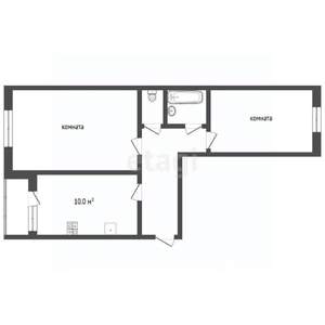 2-к квартира, вторичка, 45м2, 3/5 этаж
