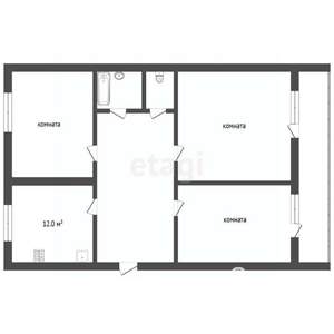 3-к квартира, вторичка, 64м2, 6/9 этаж