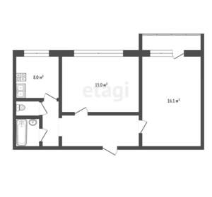 2-к квартира, вторичка, 48м2, 8/10 этаж
