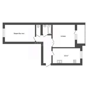 2-к квартира, вторичка, 62м2, 9/17 этаж