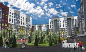 2-к квартира, строящийся дом, 65м2, 4/9 этаж