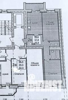2-к квартира, вторичка, 60м2, 6/9 этаж