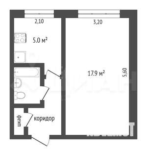 1-к квартира, вторичка, 31м2, 7/10 этаж
