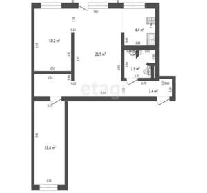 3-к квартира, вторичка, 55м2, 4/4 этаж