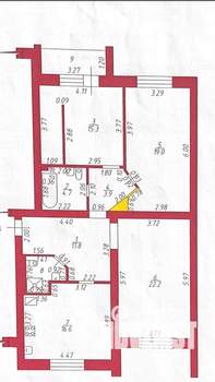 3-к квартира, вторичка, 96м2, 1/5 этаж