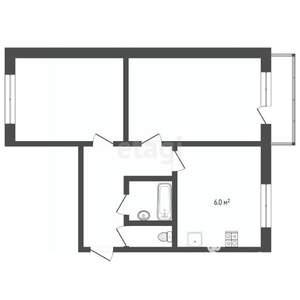 2-к квартира, вторичка, 41м2, 5/5 этаж