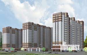 3-к квартира, строящийся дом, 77м2, 8/16 этаж