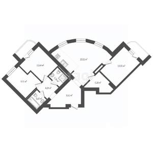 2-к квартира, вторичка, 84м2, 9/9 этаж