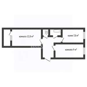 2-к квартира, вторичка, 41м2, 6/6 этаж