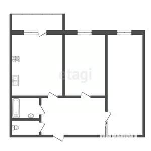 2-к квартира, вторичка, 50м2, 7/9 этаж