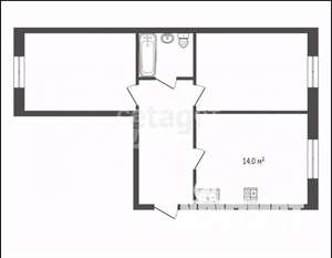 2-к квартира, вторичка, 74м2, 3/19 этаж